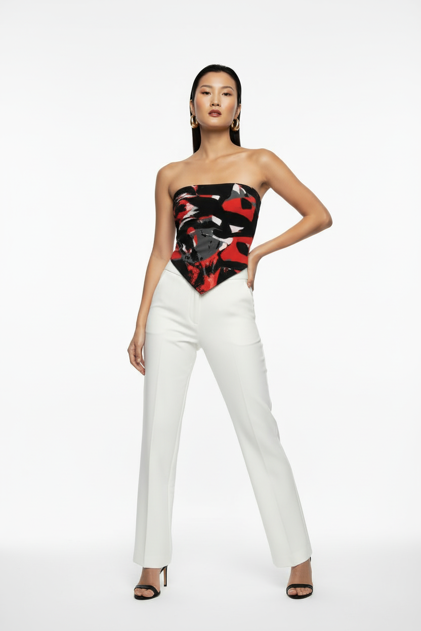 Crimson Kaleidoscope- Bandana Top