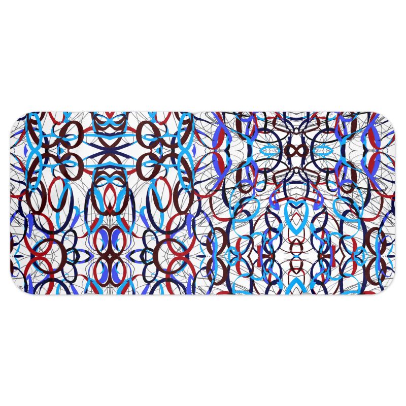 Electric Orbit: Abstract Kinetic Scribble Blanket Scarf