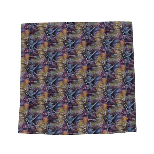 Midnight Nebula Satin Silk Bandana