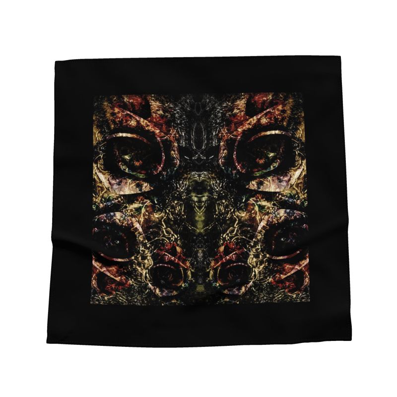 Midnight Totem Silk Bandana