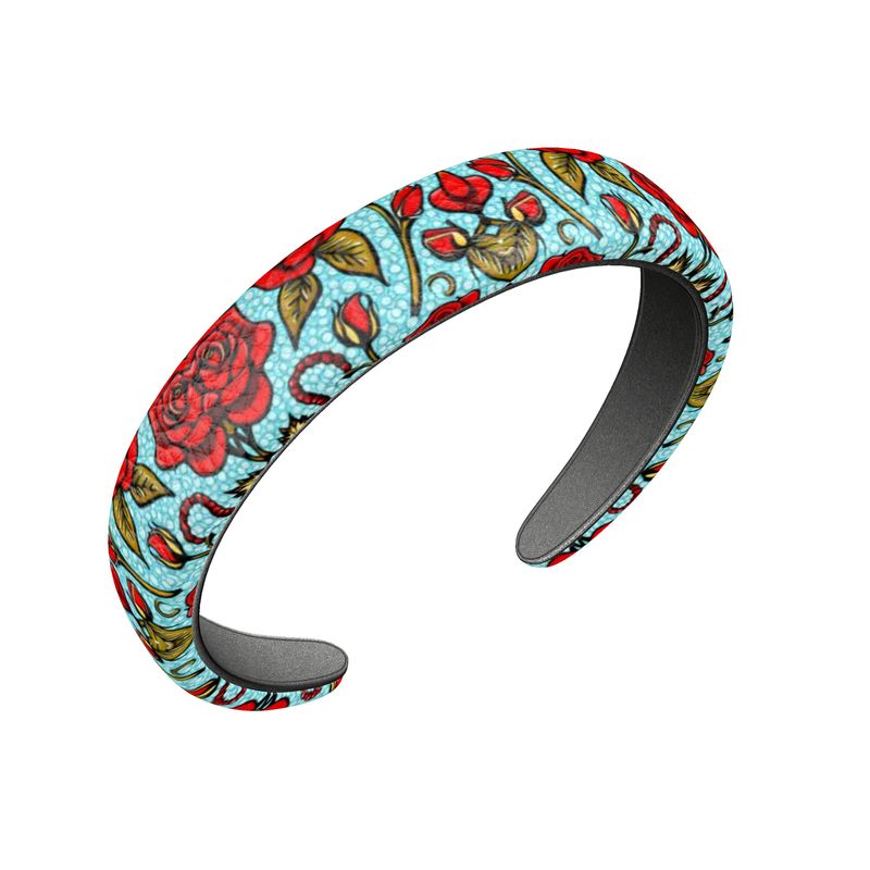 Midnight Rose Leather- Headband