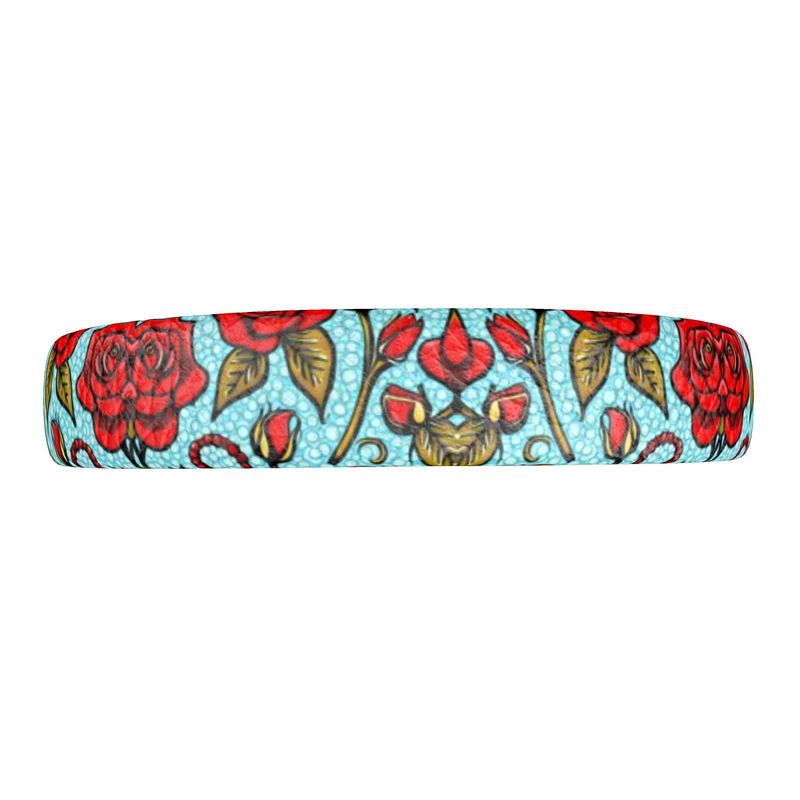 Midnight Rose Leather- Headband
