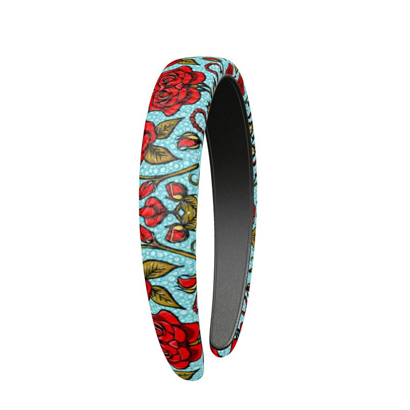 Midnight Rose Leather- Headband