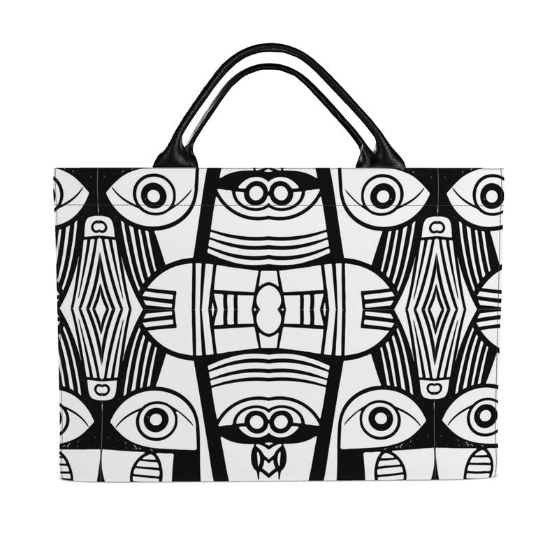Black & White Art Print Carryall Tote Bag