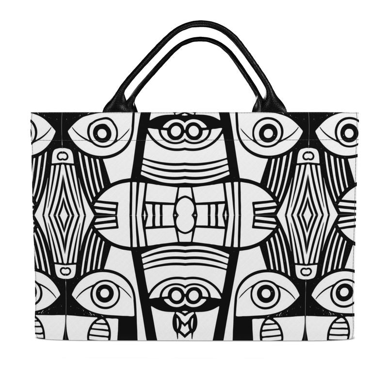 Black & White Art Print Carryall Tote Bag