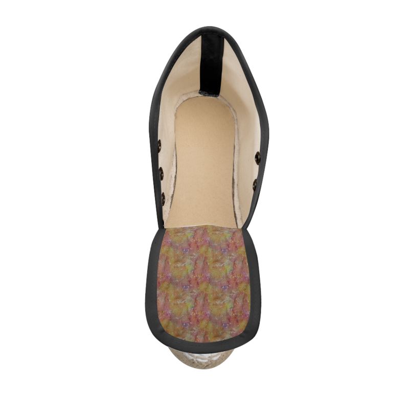Sunset Mosaic Lace-Up Wedges Espadrilles