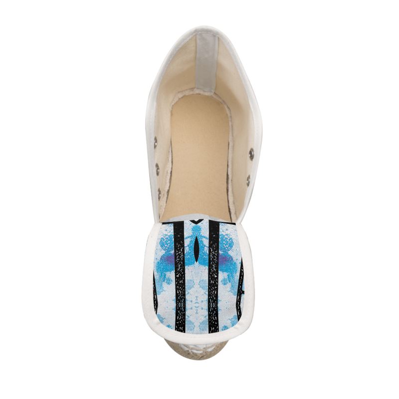 Ladies Wedge Espadrilles-Artistic Melody Lace‑Up Wedge Shoes