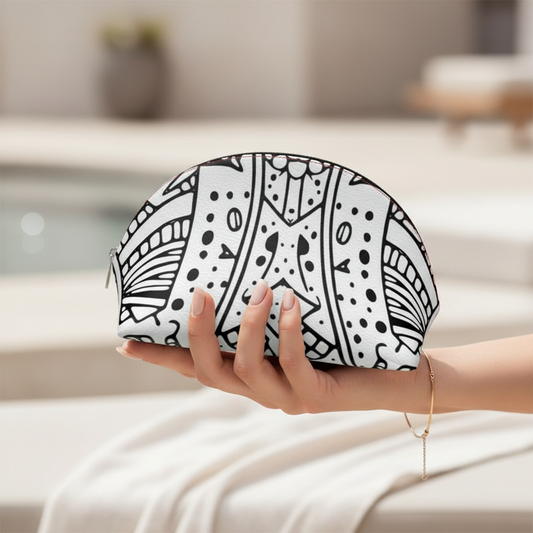 Midnight Tribal Luxe Shell Coin Purse