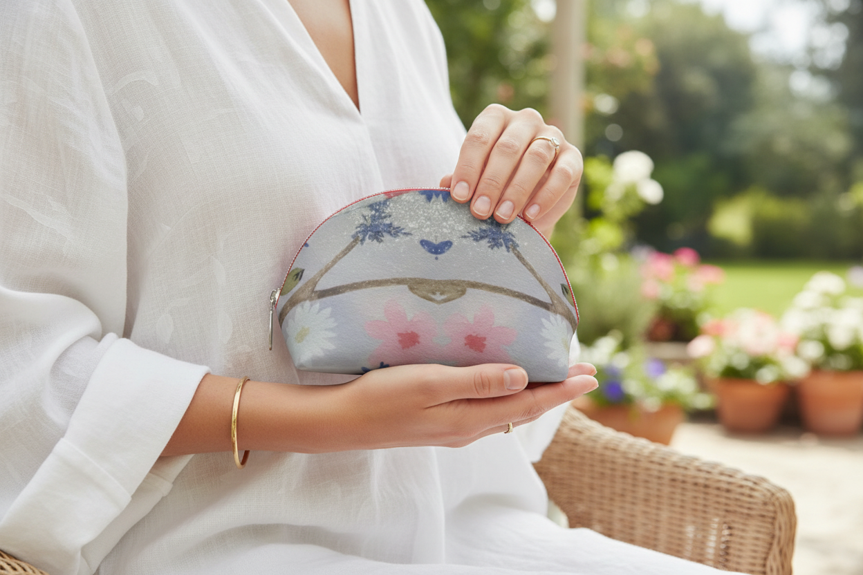 Blossom Luxe Shell Coin Purse