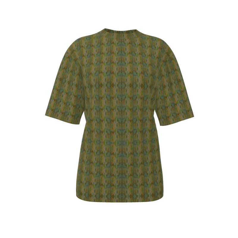 Moss Mosaic Oversized Graphic Oversized T-Shirt
