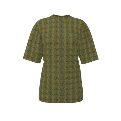 Moss Mosaic Oversized Graphic Oversized T-Shirt
