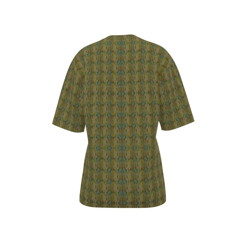 Moss Mosaic Oversized Graphic Oversized T-Shirt