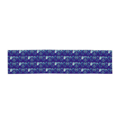 Scarf Wrap or Shawl- Navy Blue With Swirls