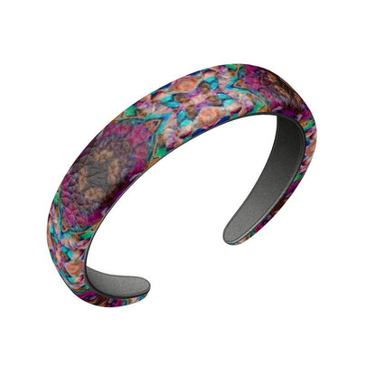 Colourful Boho Print Leather Headband