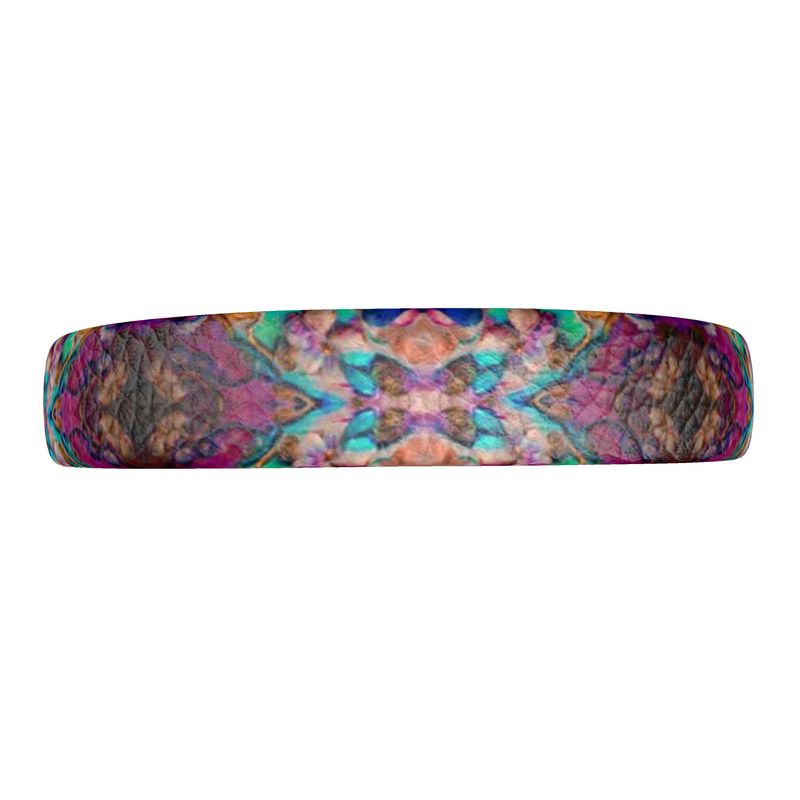 Colourful Boho Print Leather Headband