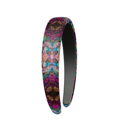 Colourful Boho Print Leather Headband