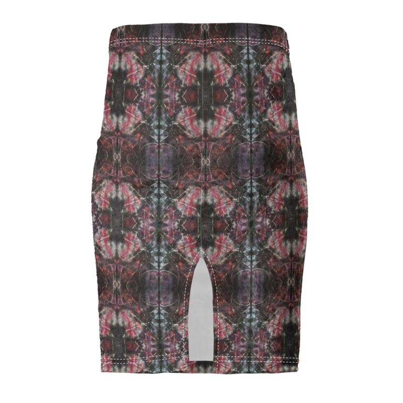 Pencil Skirt Tie Dyed Velvet Pencil Skirt