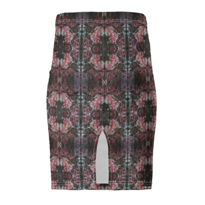 Pencil Skirt Tie Dyed Velvet Pencil Skirt