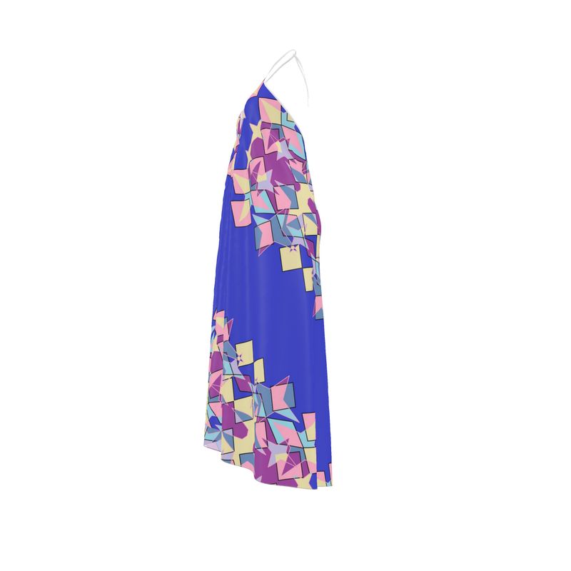 Halterneck backless dress