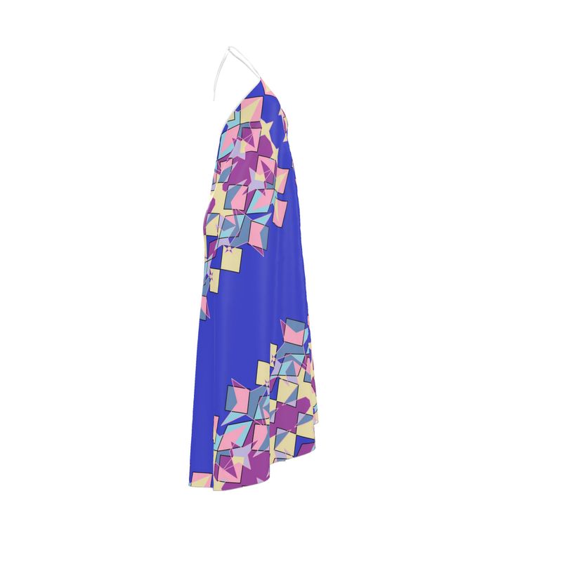 Halterneck backless dress