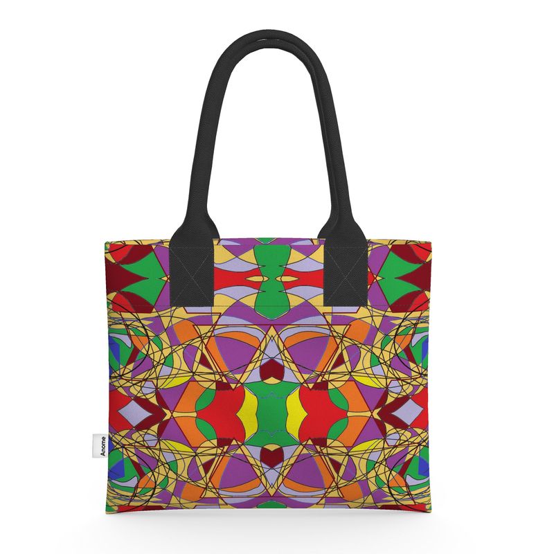 The Kaleidoscope Dream | Abstract Geometric Tote Bag