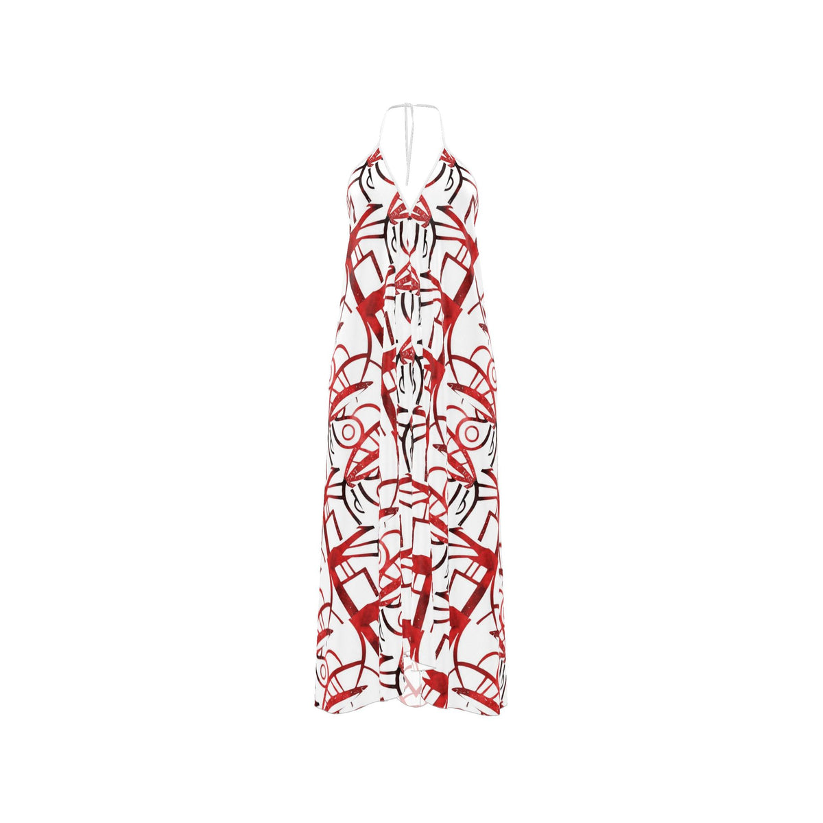 Halterneck backless dress