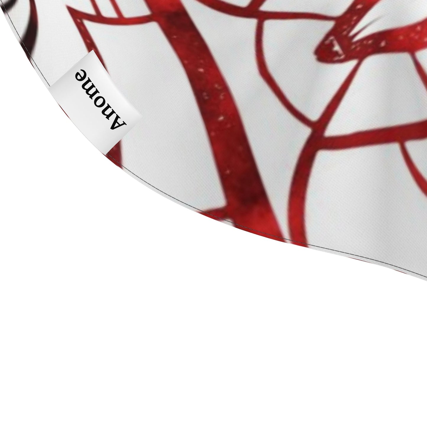 Symmetry Graphic Red and Black Bandana Top