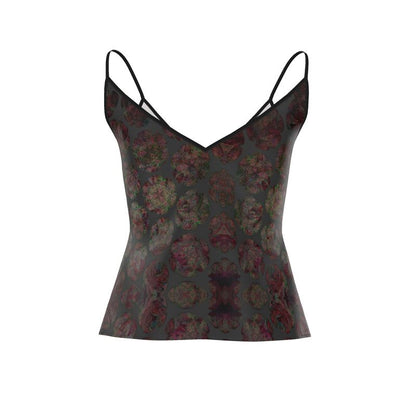 Midnight Kaleidoscope: The Silk-Touch Strappy Camisole
