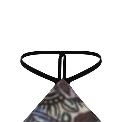 Bandana Top Chic Sunset Elegance Tropical Halter Top