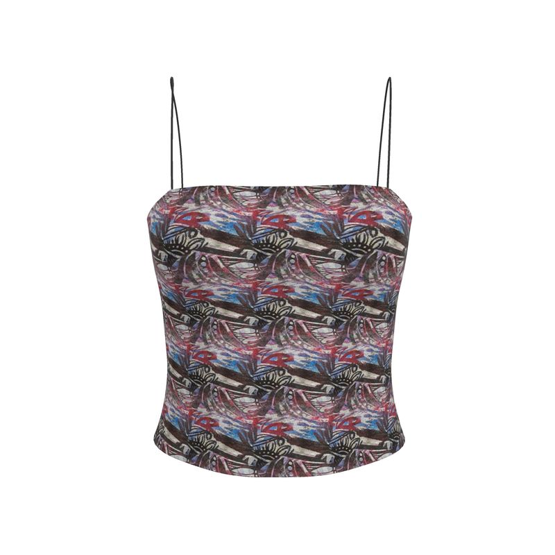 Midnight Garden SilkLadies Strappy Top