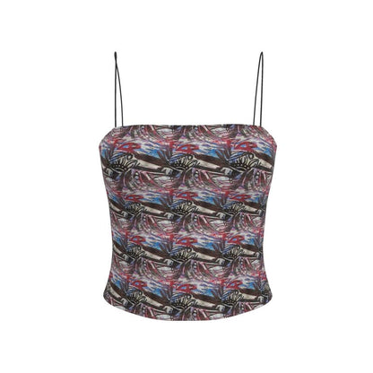 Midnight Garden SilkLadies Strappy Top