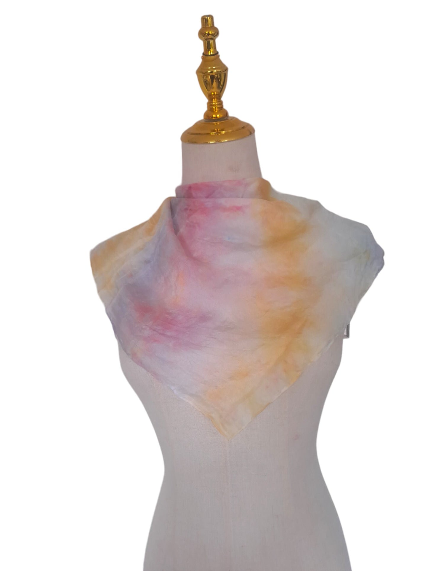 Handmade Pastel Rainbow Scarf: Candyfloss Summer Accessory