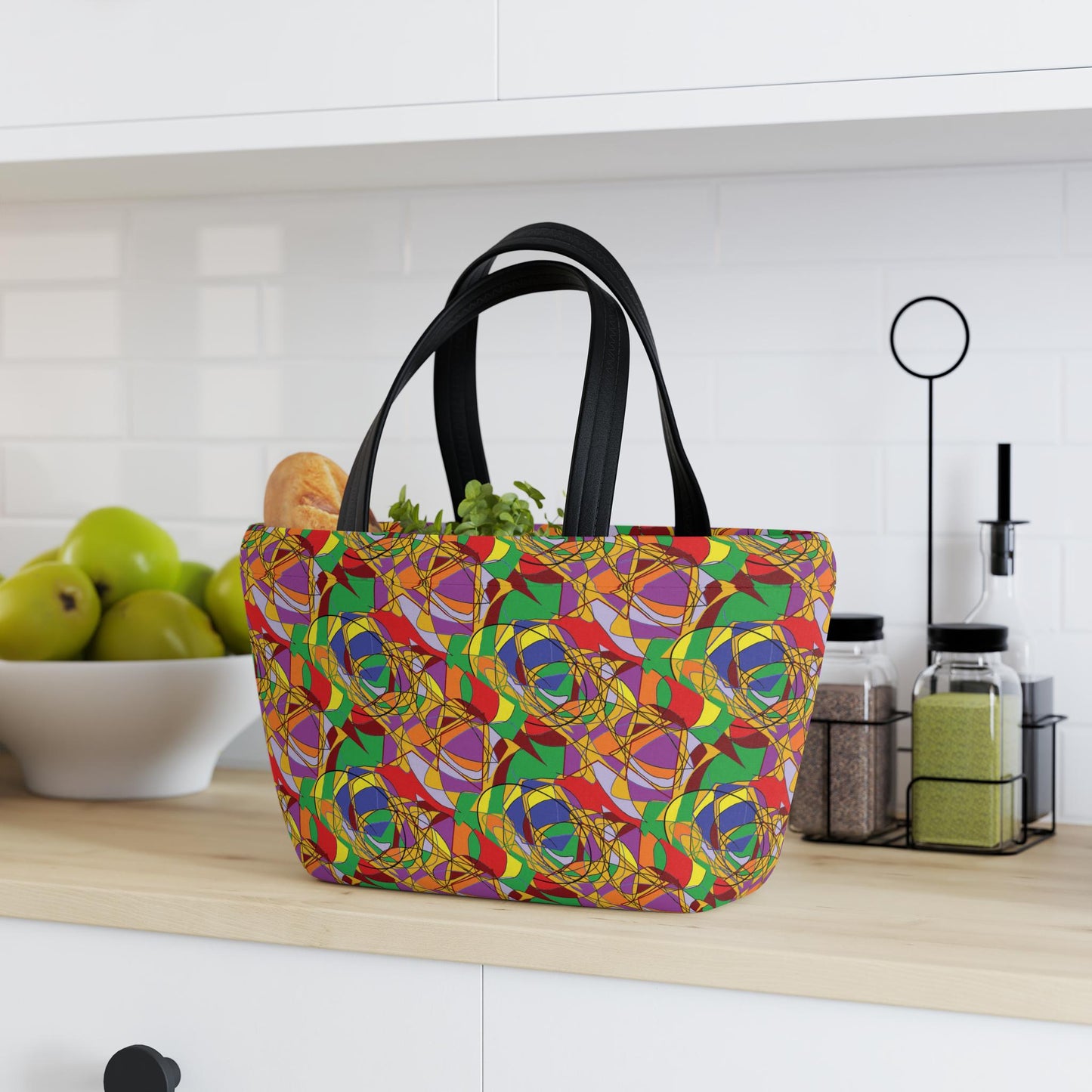 Vibrant Bag - Colorful Insulated Tote for Work, Picnics, Gifts, Eco-Friendly, Fun Design
