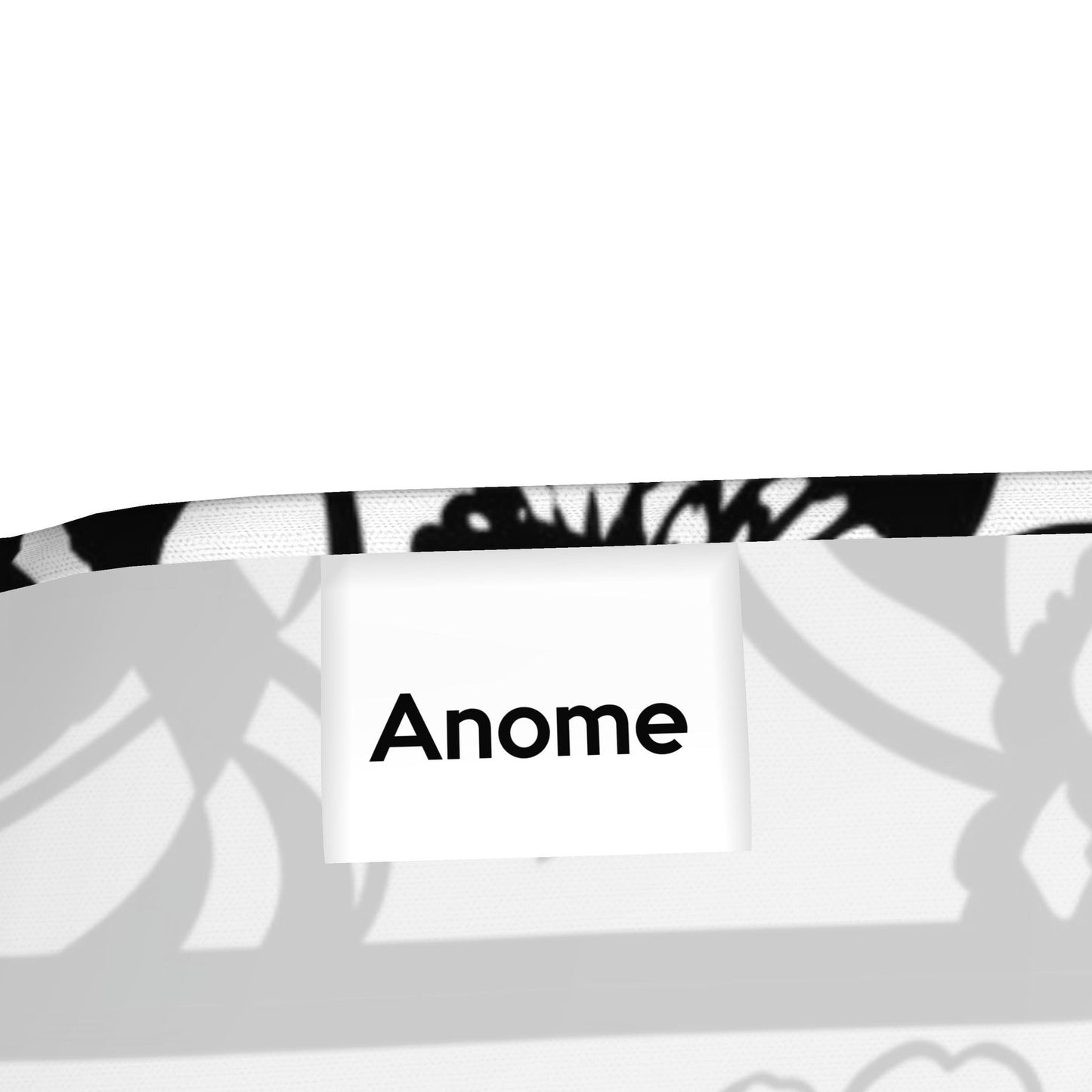 Black & White Floral Portrait Bandana