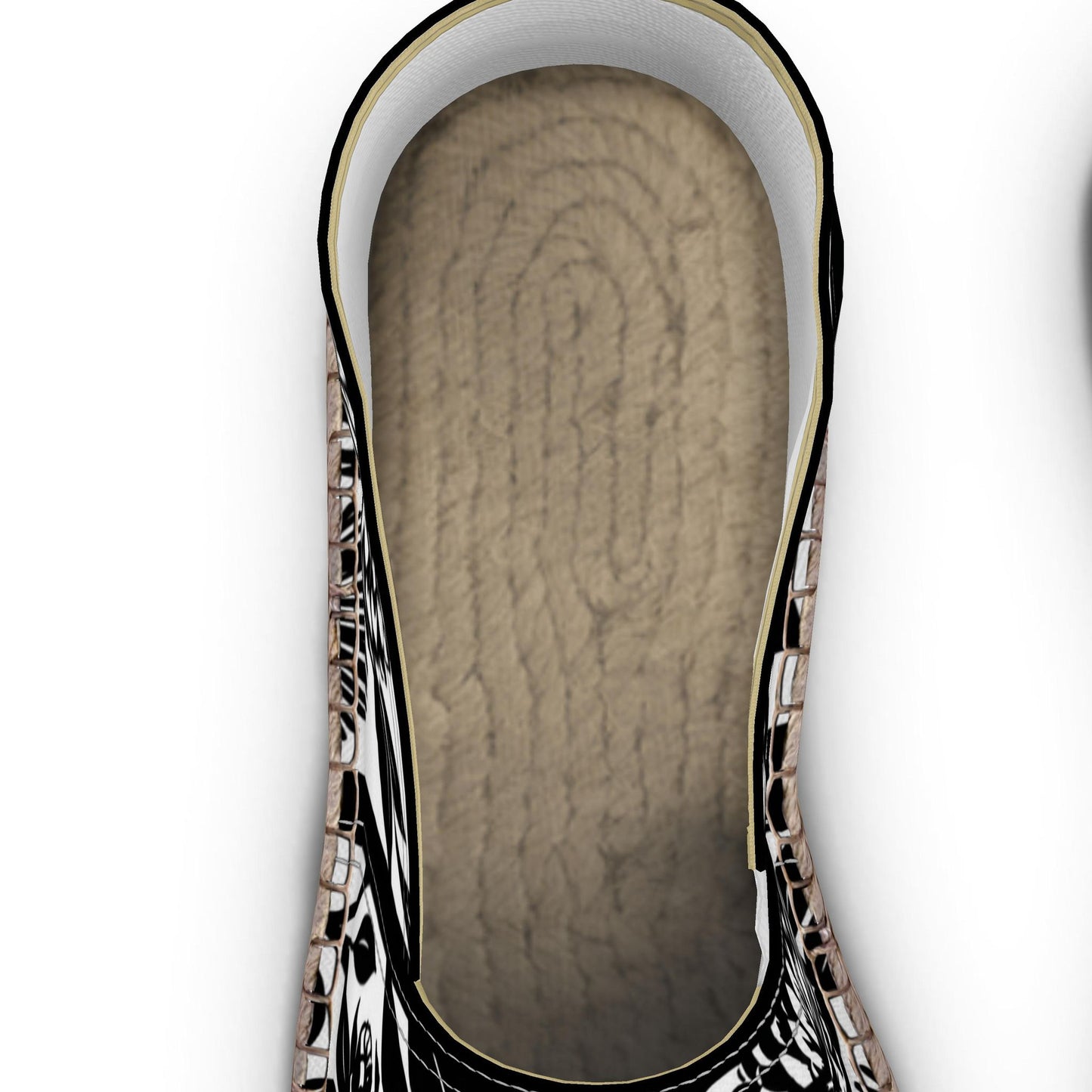 Monochrome Floral Espadrilles