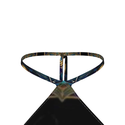 Psychedelic Eye Halter Top, Boho Festival Crop, Artistic Summer Wear