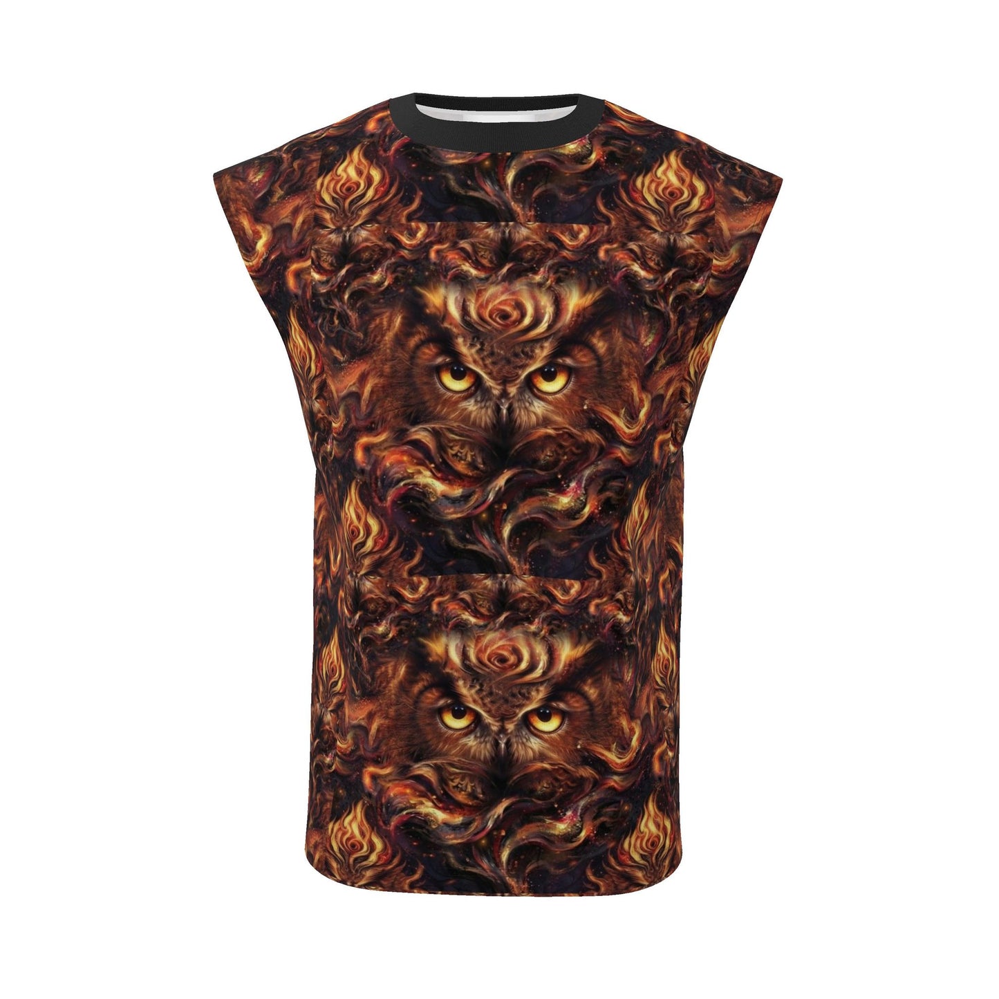 Mystic Flames Owl Men's Sleeveless Tee