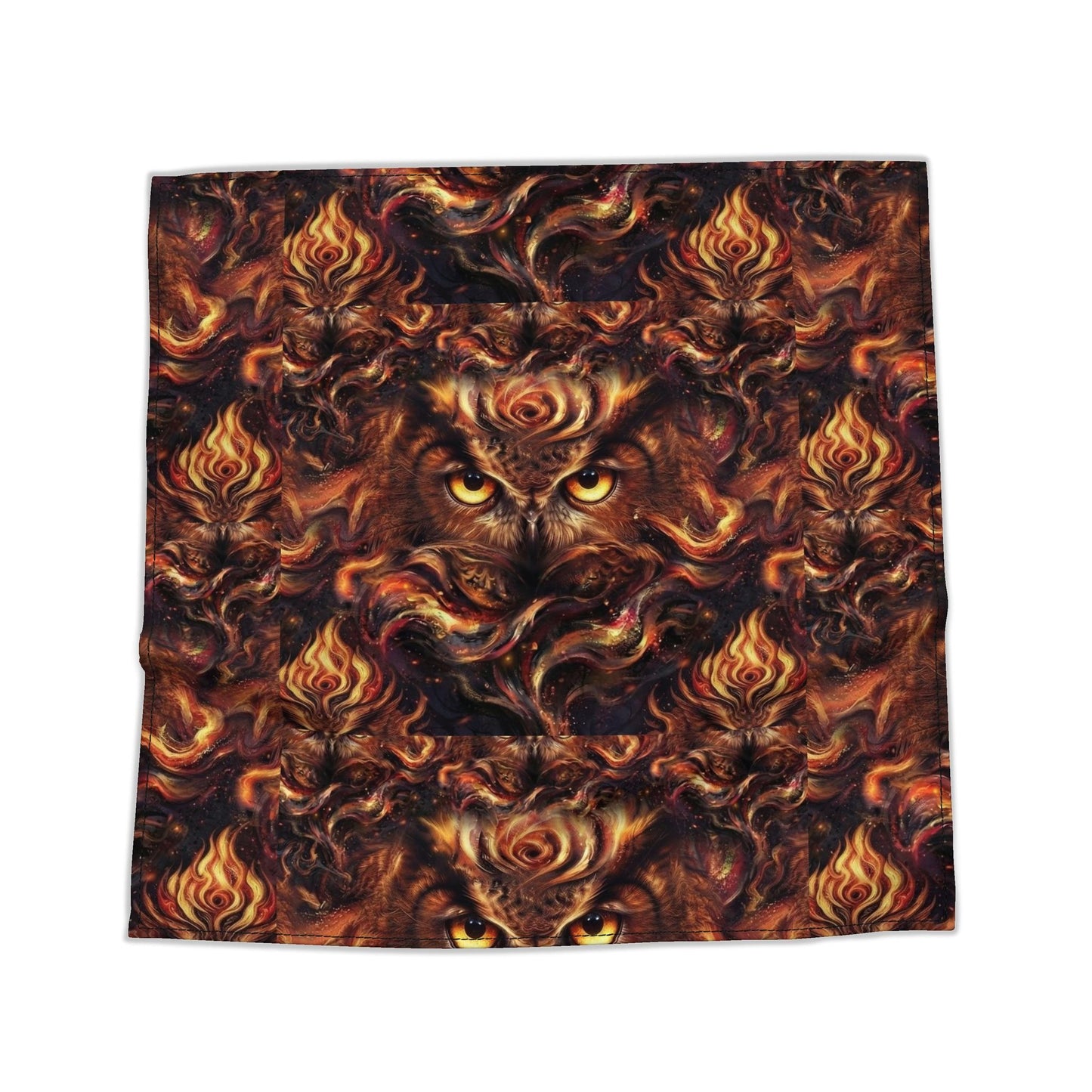 Abstract Swirl Pattern Silk Bandana