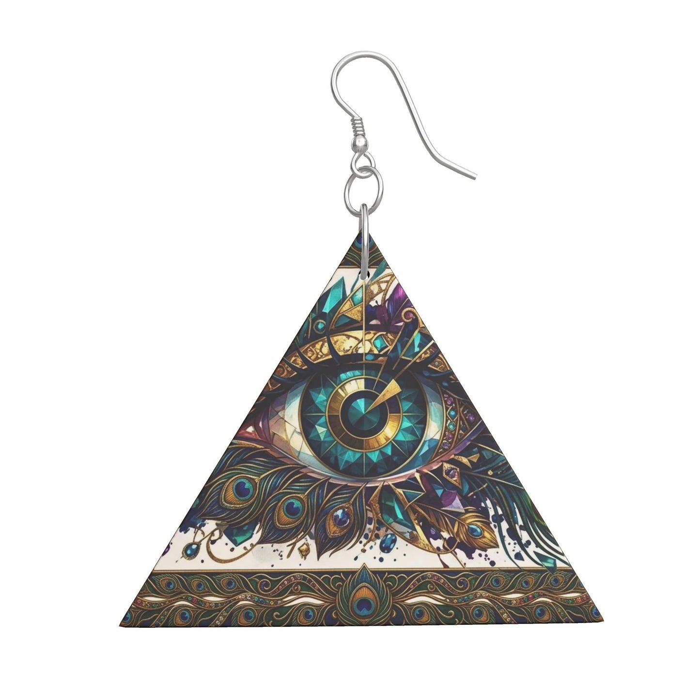 Wooden Earrings Geometric Shapes