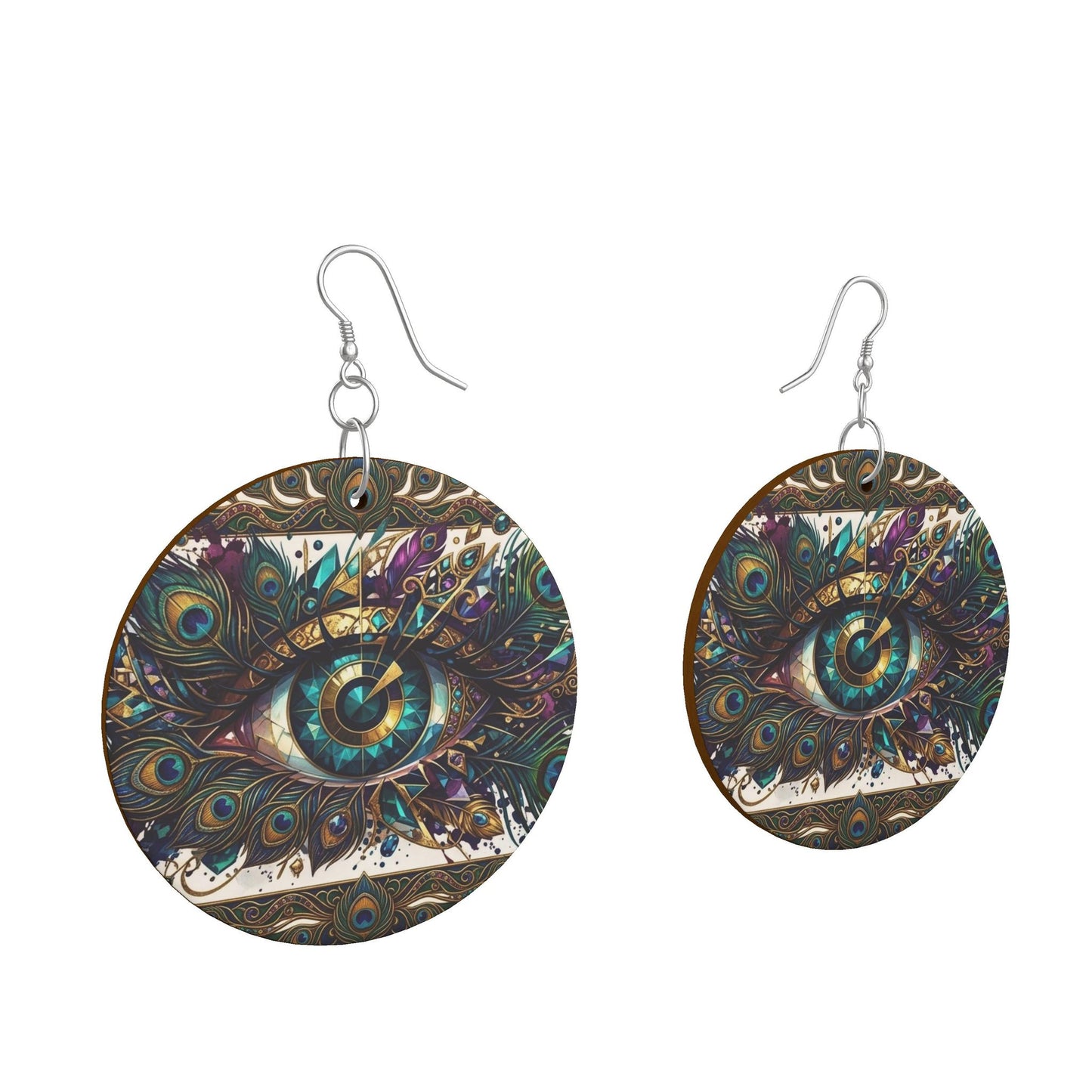 Wooden Earrings Organic Shapes