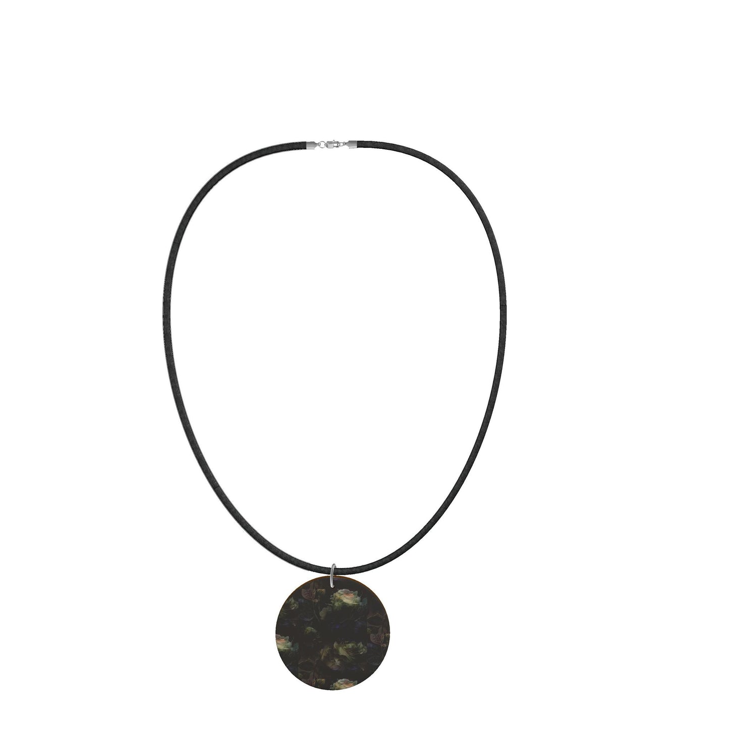 Modern Statement Necklace, Large Round Pendant Necklace,Contemporary Art Jewelry for Women, Gift for Her