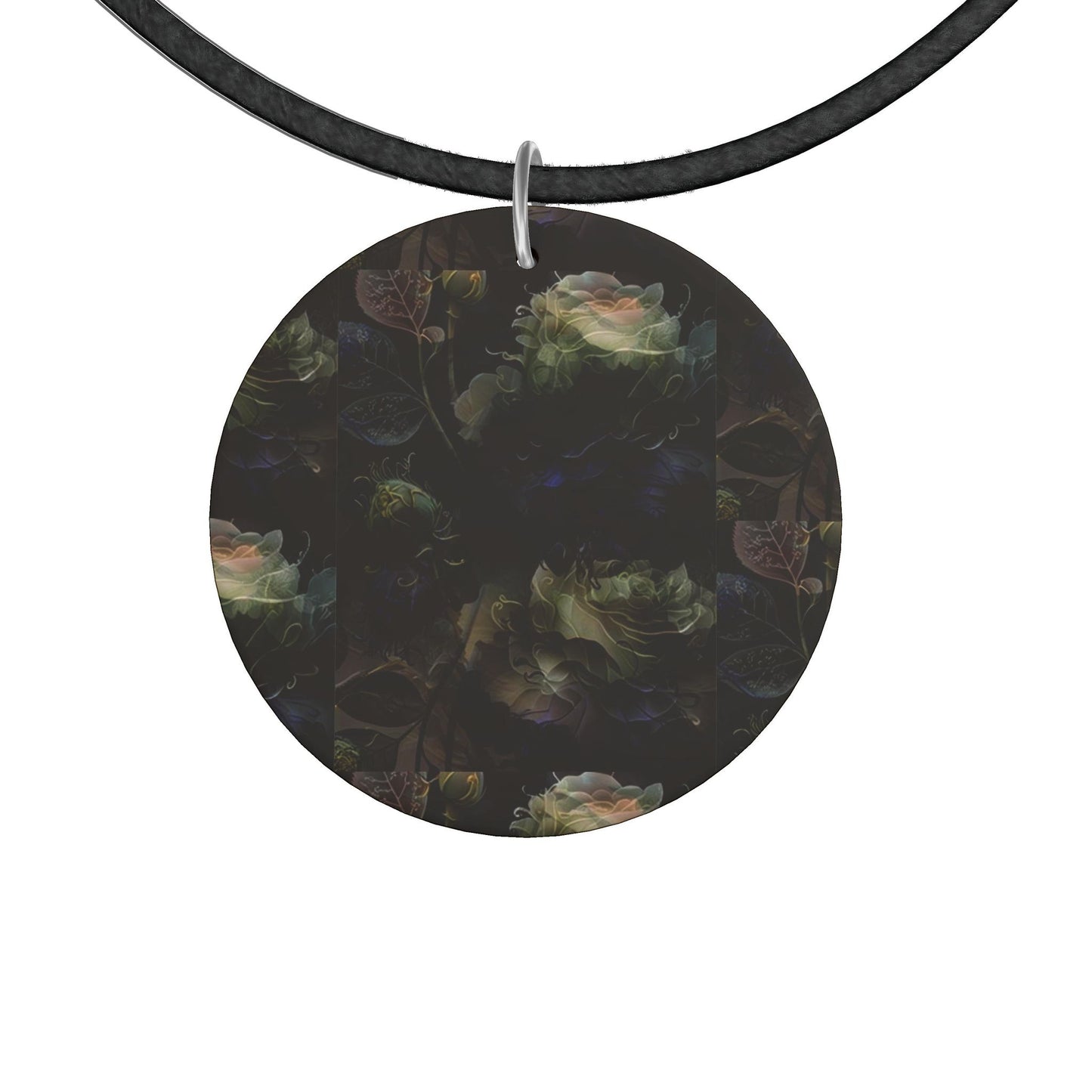 Modern Statement Necklace, Large Round Pendant Necklace,Contemporary Art Jewelry for Women, Gift for Her