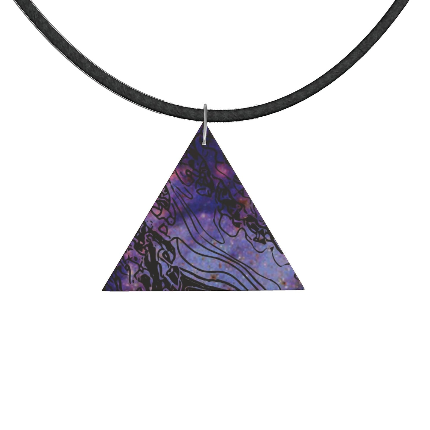 Wooden Pendant Necklace Geometric