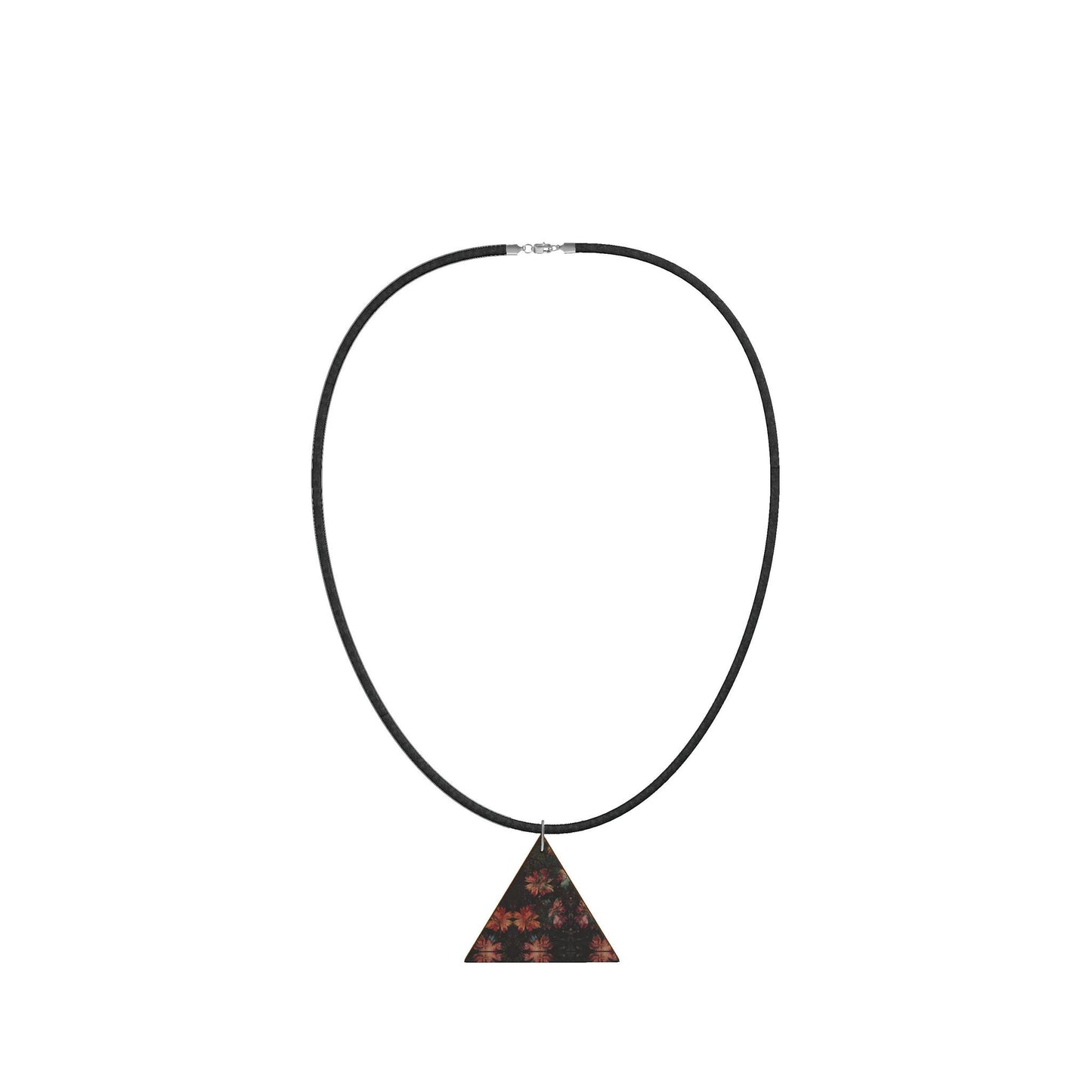 Wooden Pendant Necklace Geometric
