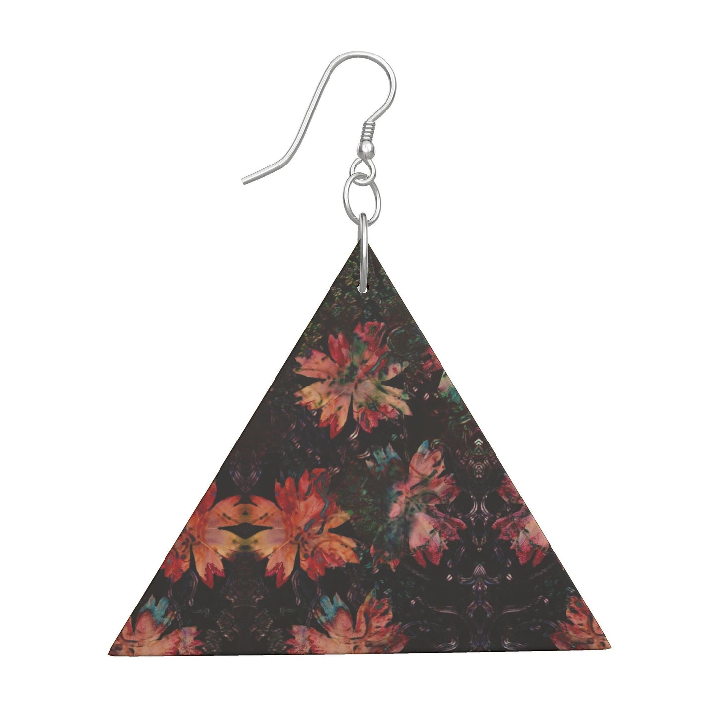 Wooden Earrings Geometric Shapes