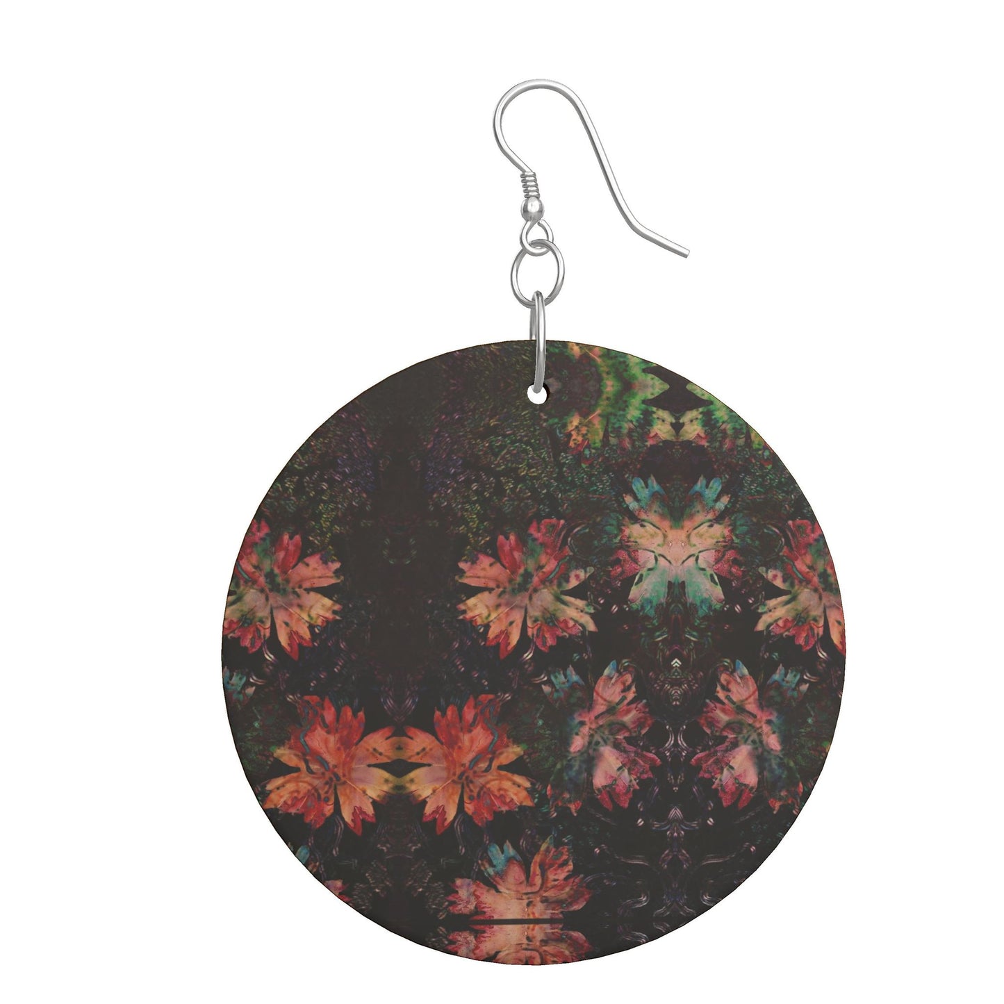 Wooden Earrings Organic Shapes