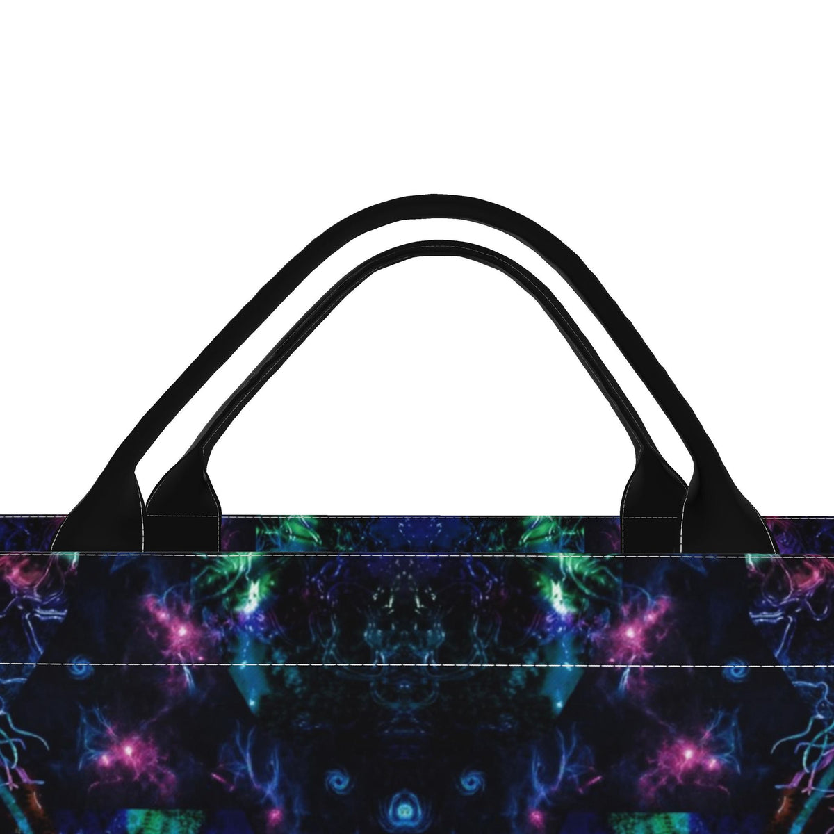Abstract Neon Floral Everyday Carryall Tote Bag