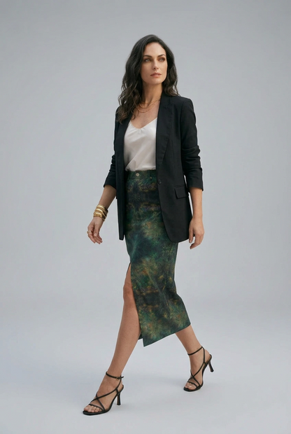 Denim Maxi Skirt