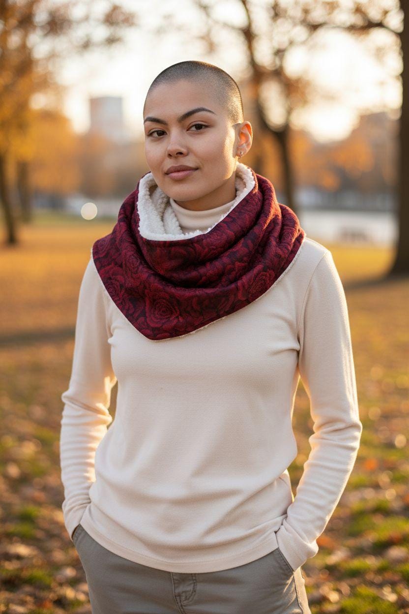 A valentines day one for roses snood scarf