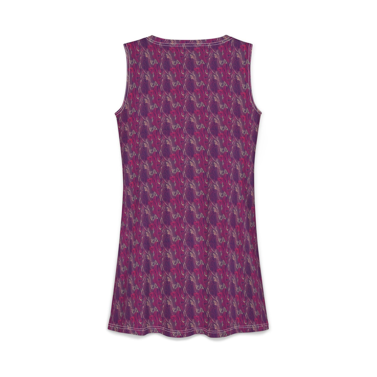 Purple Floral Slip Dress — Women's Casual Dress